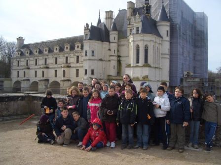 Devant le château de Chenonceau