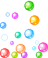bulles multicolores
